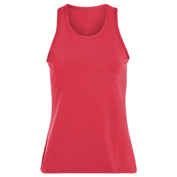 Ladies Poly/Spandex Solid Racerback Tank Thumbnail