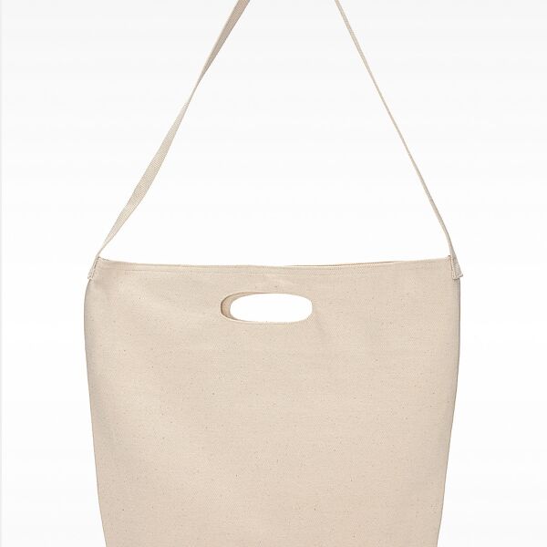 E590 Bull Denim Woven Cotton Bag w/ Strap Thumbnail