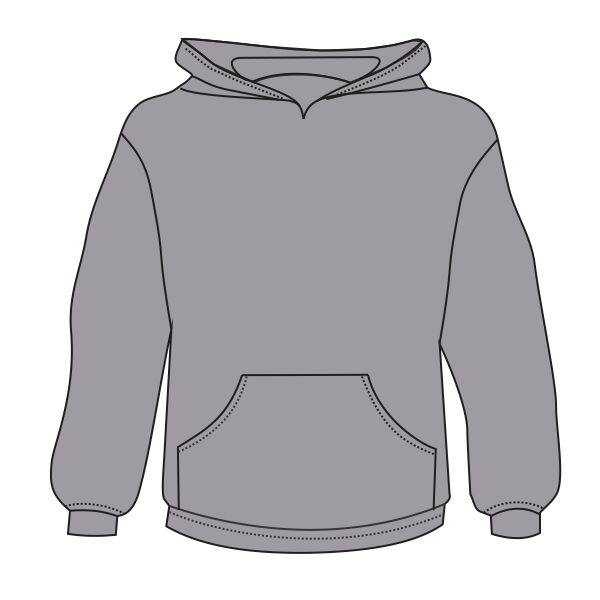 MT297 Youth Salt and Pepper Zip Hoody Thumbnail
