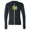 Unisex Triblend Lightweight Full-Zip Hooded Long Sleeve Tee Thumbnail