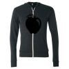 Unisex Triblend Lightweight Full-Zip Hooded Long Sleeve Tee Thumbnail