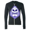 Unisex Triblend Lightweight Full-Zip Hooded Long Sleeve Tee Thumbnail