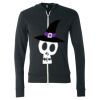 Unisex Triblend Lightweight Full-Zip Hooded Long Sleeve Tee Thumbnail