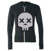 Unisex Triblend Lightweight Full-Zip Hooded Long Sleeve Tee Thumbnail