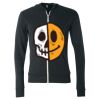 Unisex Triblend Lightweight Full-Zip Hooded Long Sleeve Tee Thumbnail