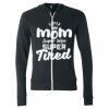 Unisex Triblend Lightweight Full-Zip Hooded Long Sleeve Tee Thumbnail