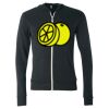 Unisex Triblend Lightweight Full-Zip Hooded Long Sleeve Tee Thumbnail